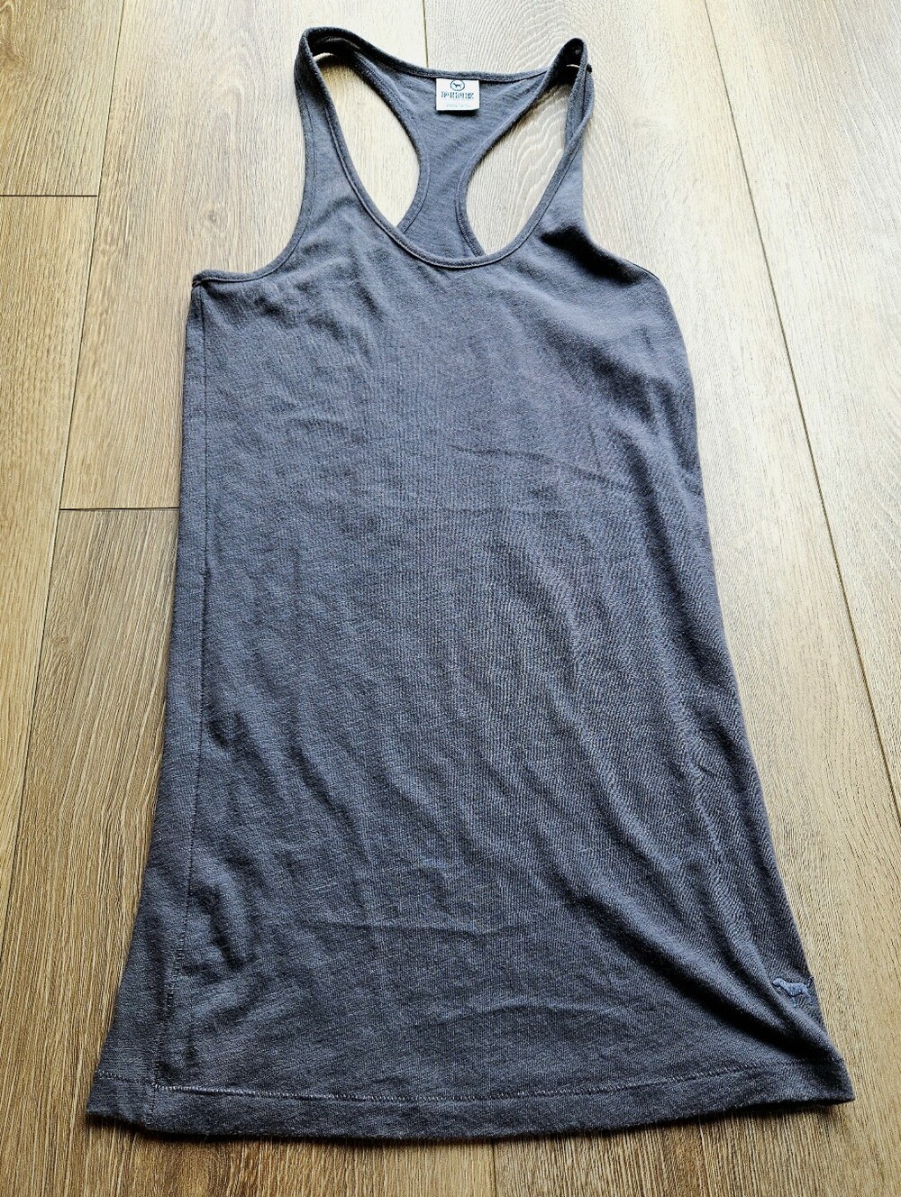 PINK Racerback Tank Top in Charcoal